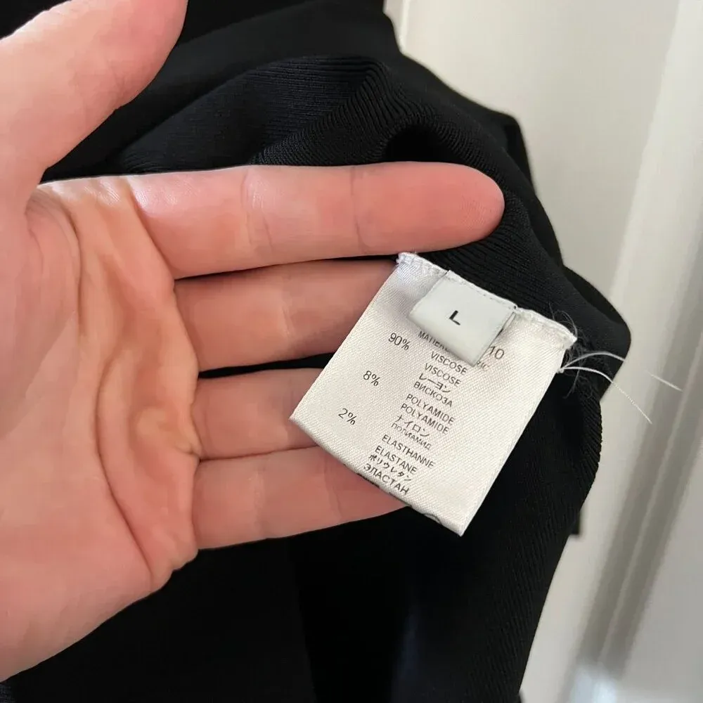 457 Givenchy Sleeveless Blouse Size Large Color Black - Image 4