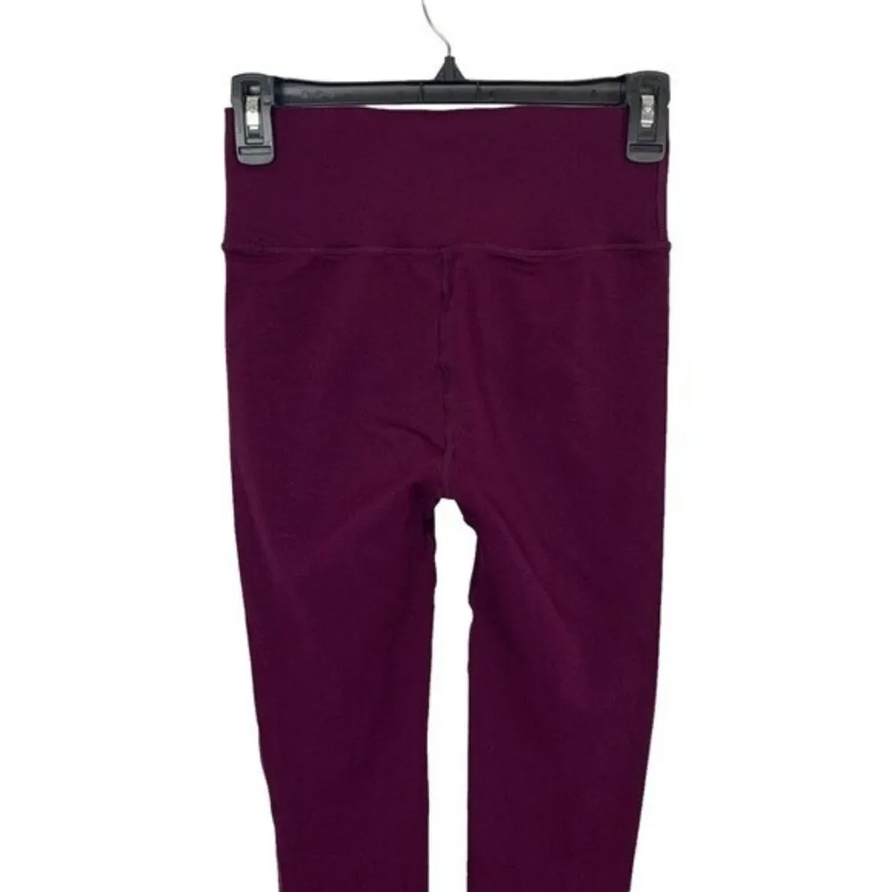 Fabletics Leggings Small Plum High Rise Yoga Stretchy Activewear - Image 5