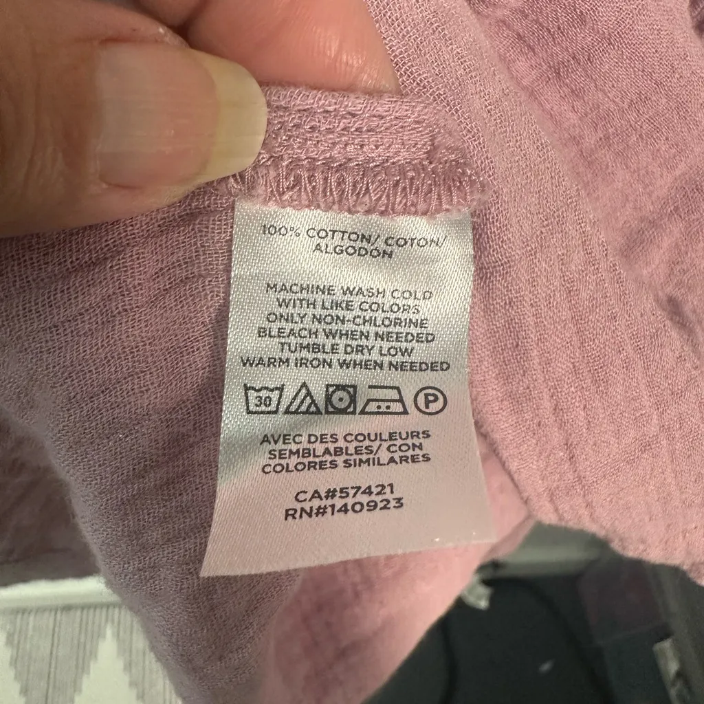 Loft Pink Pullover Hooded Long Sleeve Top 
Size XL 
EUC - Image 15