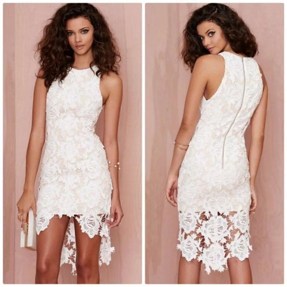 NWT Keepsake The Label I Will Wait Lace Dress White Size M - Image 2