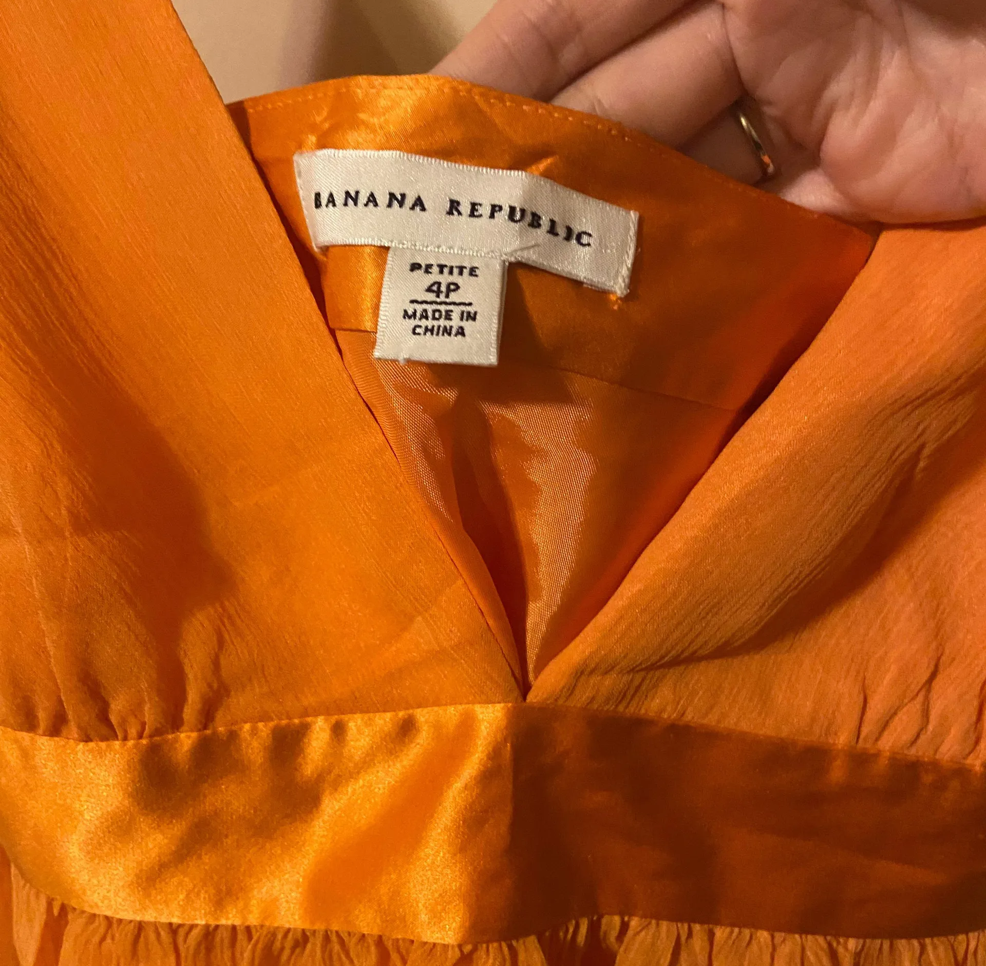 silk dress size 4 petite - Image 4