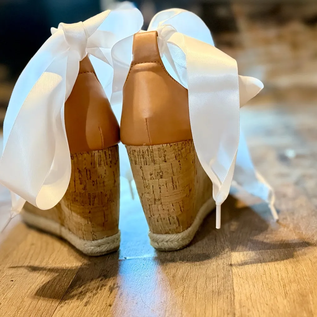 Steve Madden Girl Collette Wedge Denim Sandal Size 9.5 NWT - Image 14