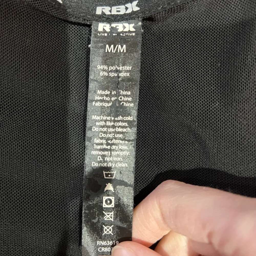 RBX Black Warm Up Jacket with Mesh Back - Image 7