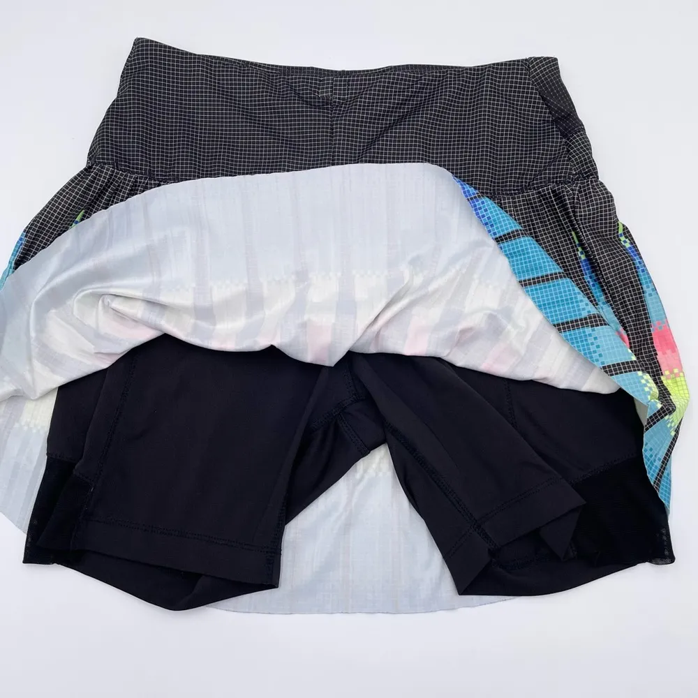 Lucky in Love Square Pleated Athletic Skort Fits Size Small * Altered Taken In Black - Image 4