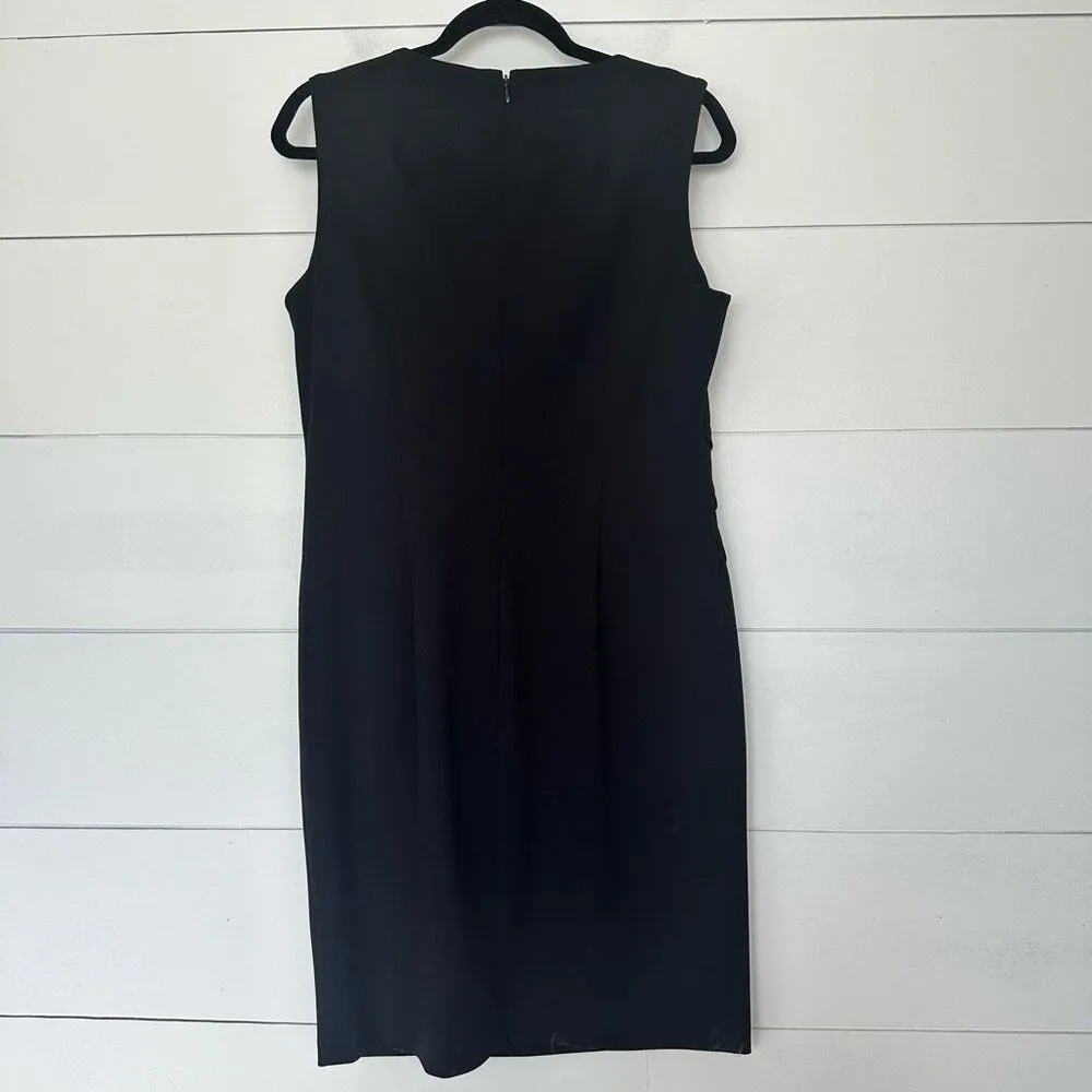 Calvin Klein Women’s 12 Black Sheath Dress Career Workwear Dressy - Image 4
