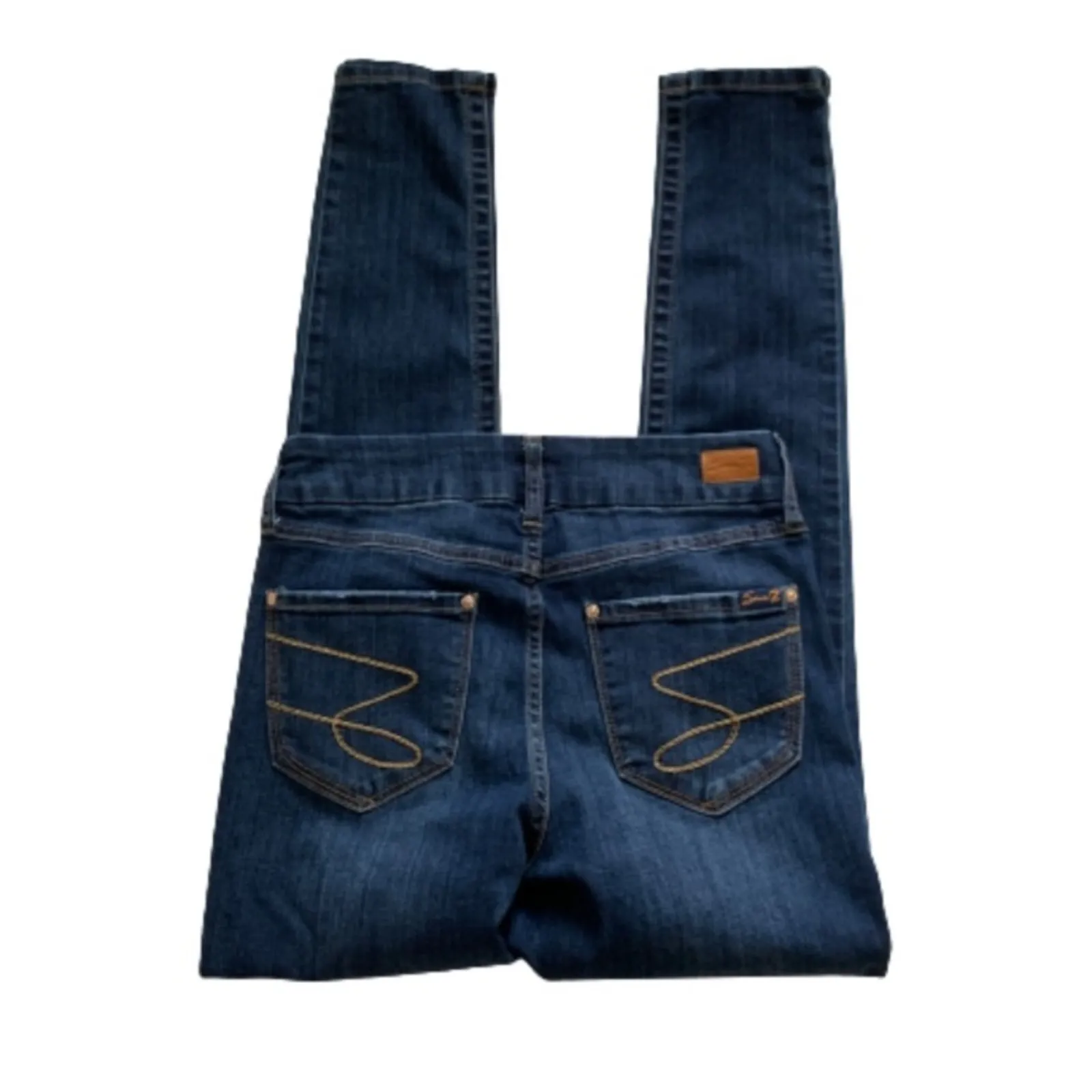 Seven7 Jeans High Rise Skinny Tummyless Distressed Denim Pants Jeans Size 4 - Image 10