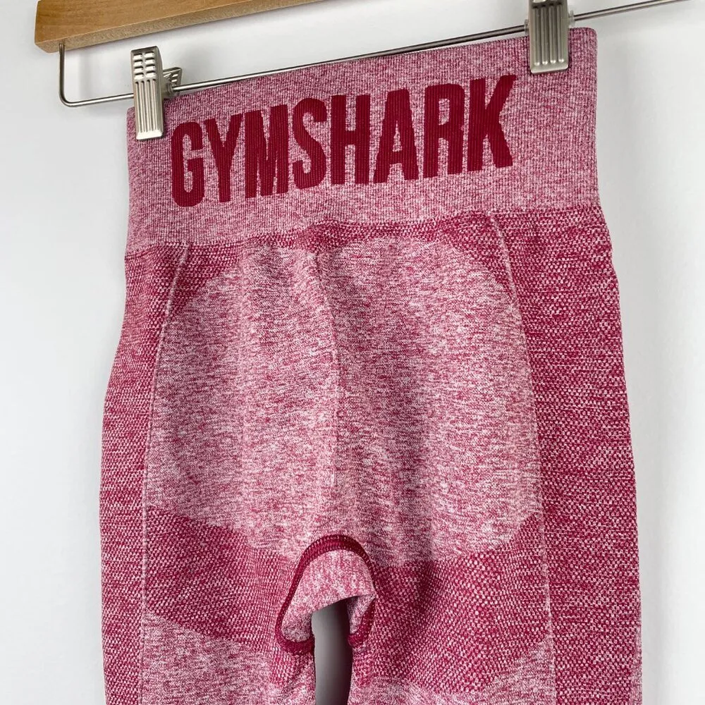 Gymshark Pink Flat Front Flex High Waisted Activewear Leggings Womens Size XS - Image 5