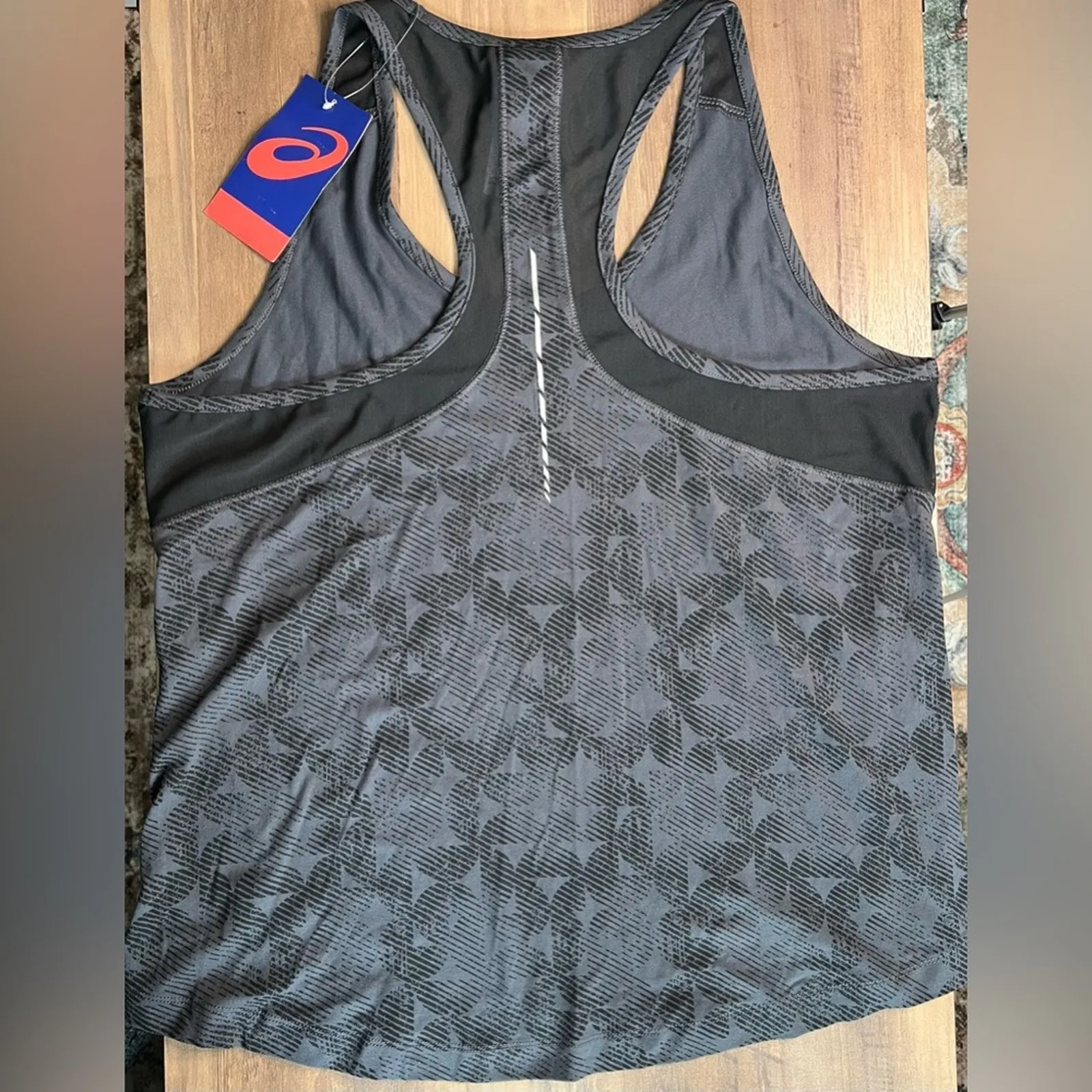 ASICS Women’s‎ PR Lyte Racerback Large Gray/Black NWT - Image 7