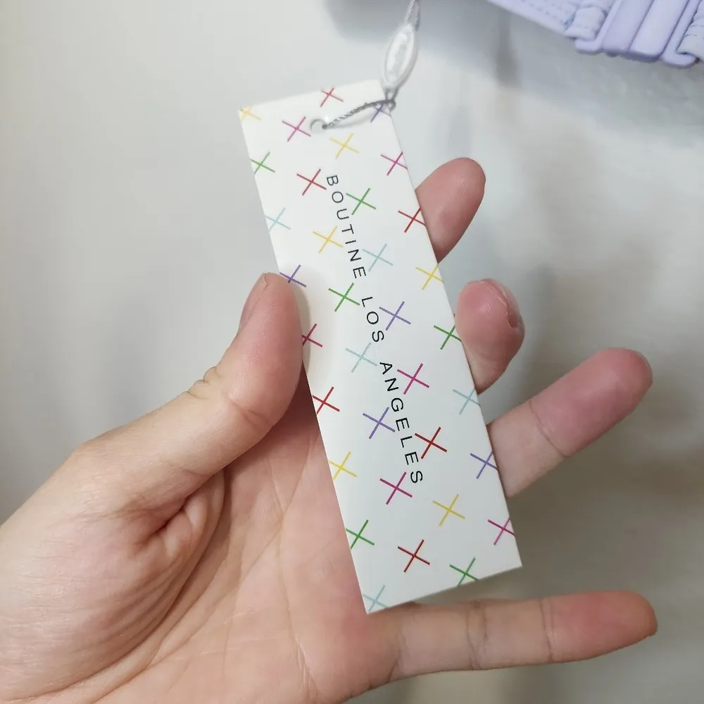 New boutine L.A bustier Lavender bikini top size M Purple Size M - Image 3