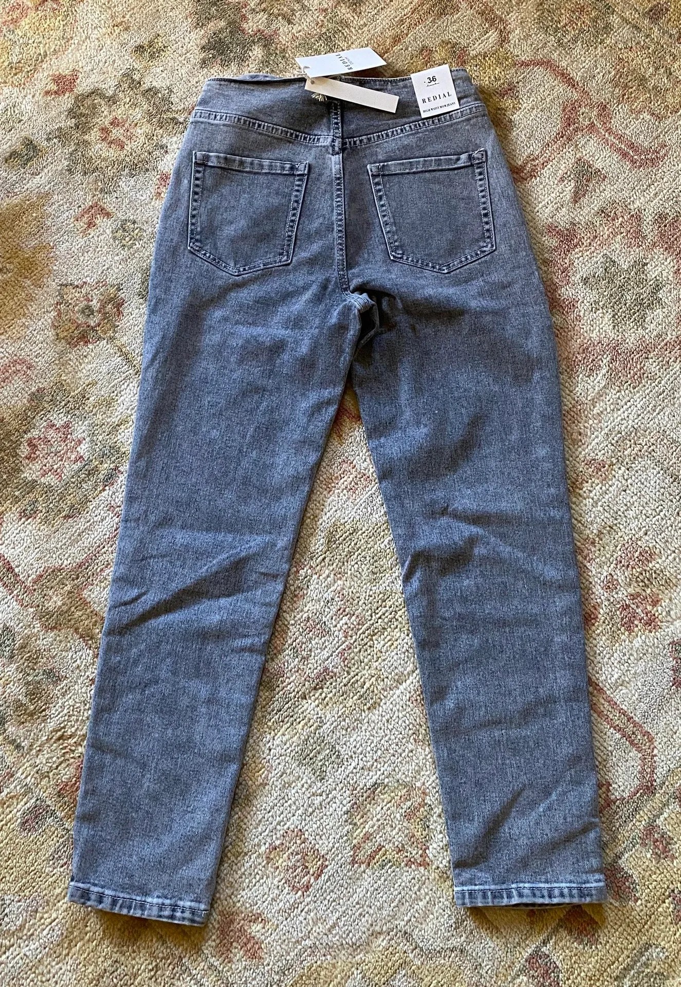 Nasty Gal charcoal mom jeans - Image 2