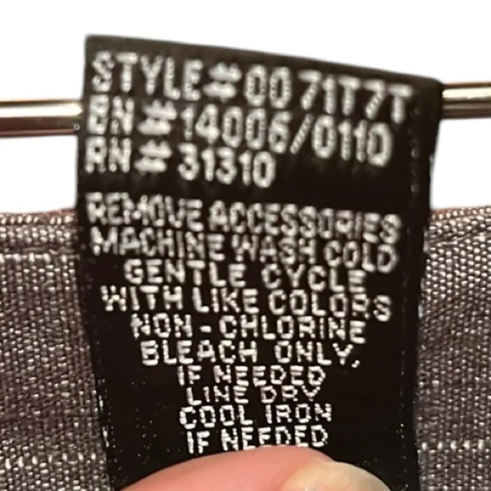 IZ BYER Gray Pinstripe Trousers Chinos capris - Image 7