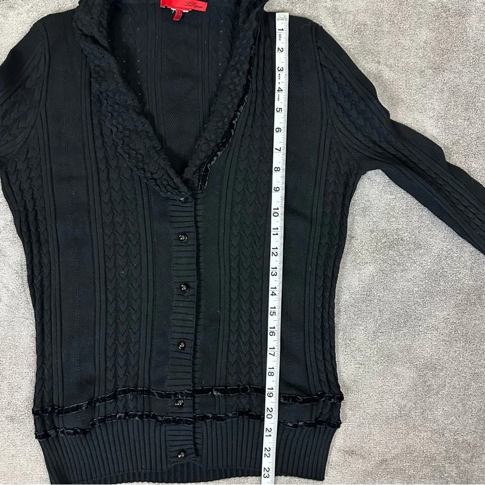 LES COPAINS Black Sweater Size 44 - Image 7