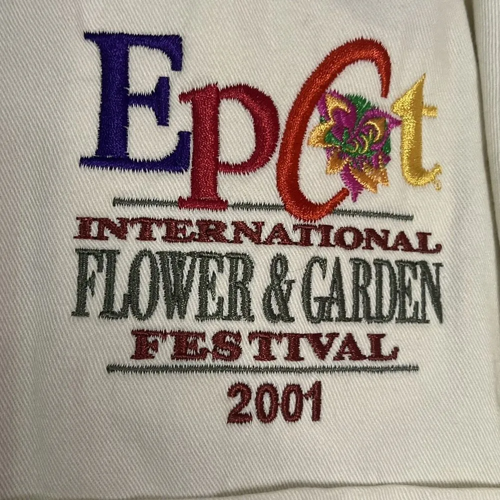 Disney Epcot Flower Garden Festival 2001 Button Down Long Sleeve Shirt Vintage - Image 4