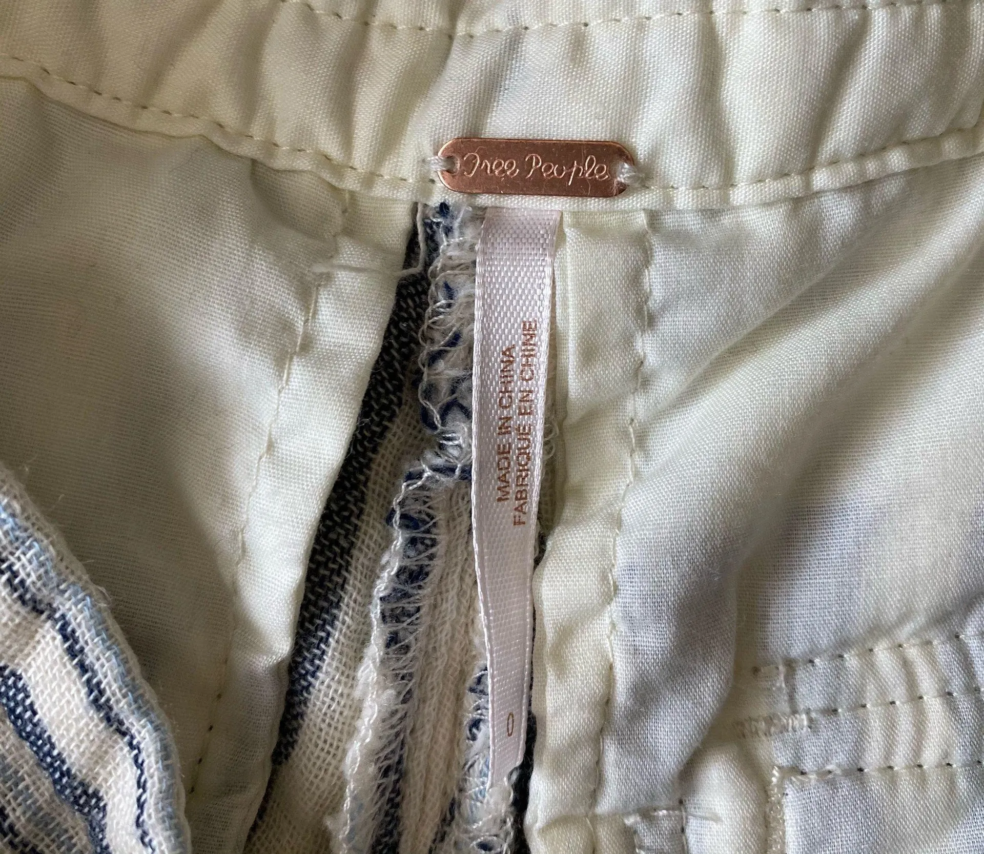 Night Moves White & Blue Striped Cotton Shorts - Image 13