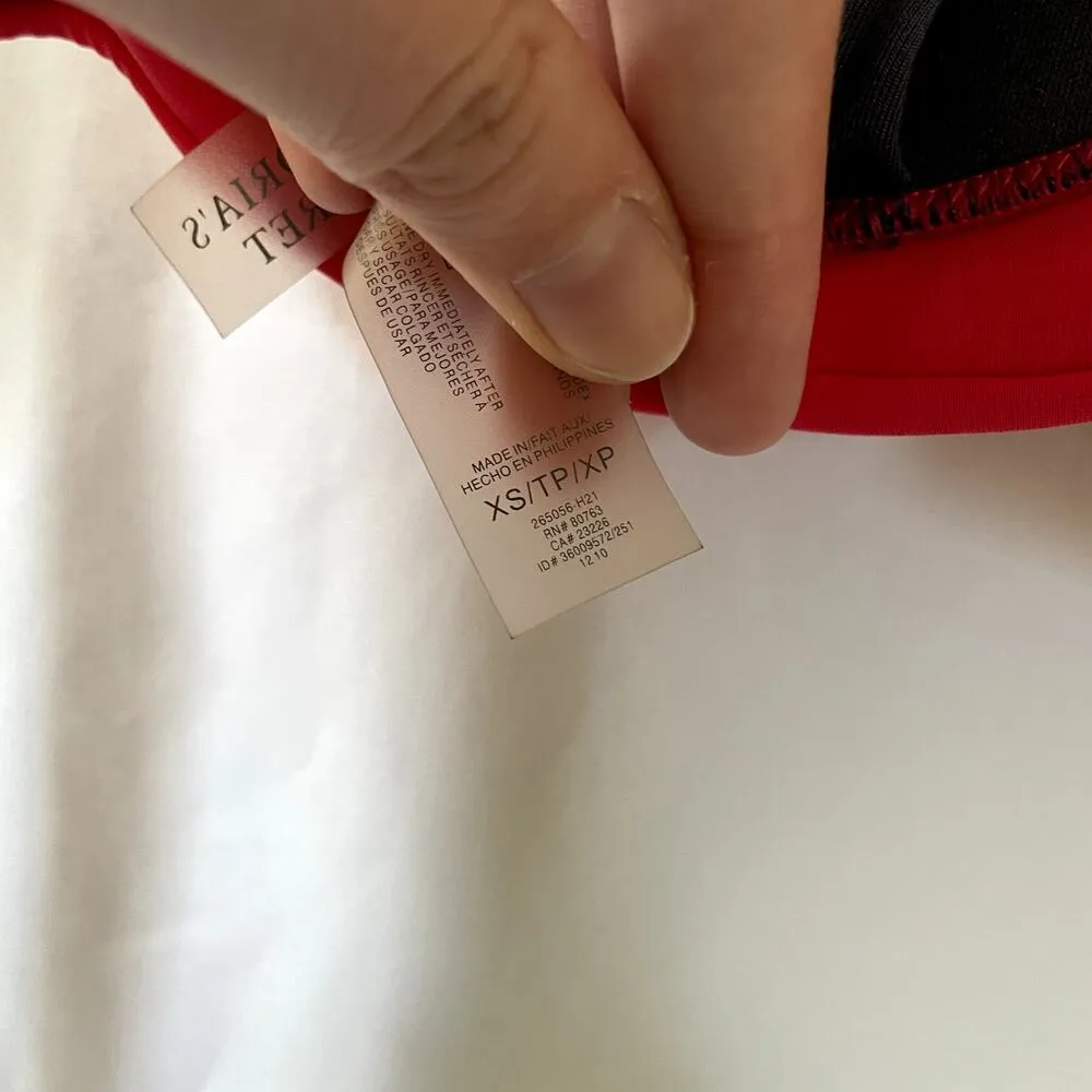 Victoria's Secret hot pink bikini top string women's size XS jelly padding - Image 6