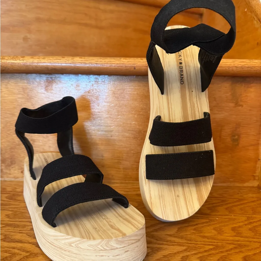 Black Strappy Sandals - Image 2