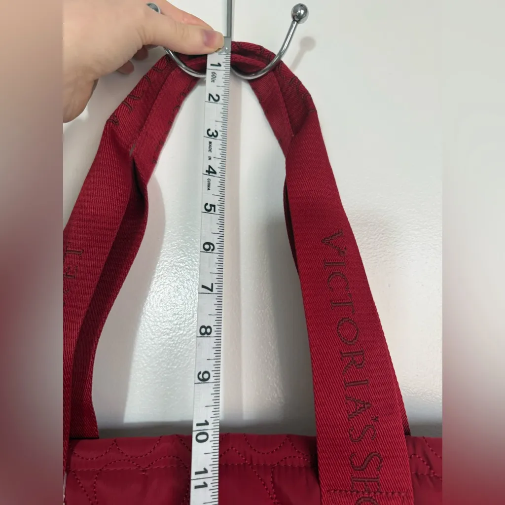 Victoria’s Secret red shopper with hearts - Image 5