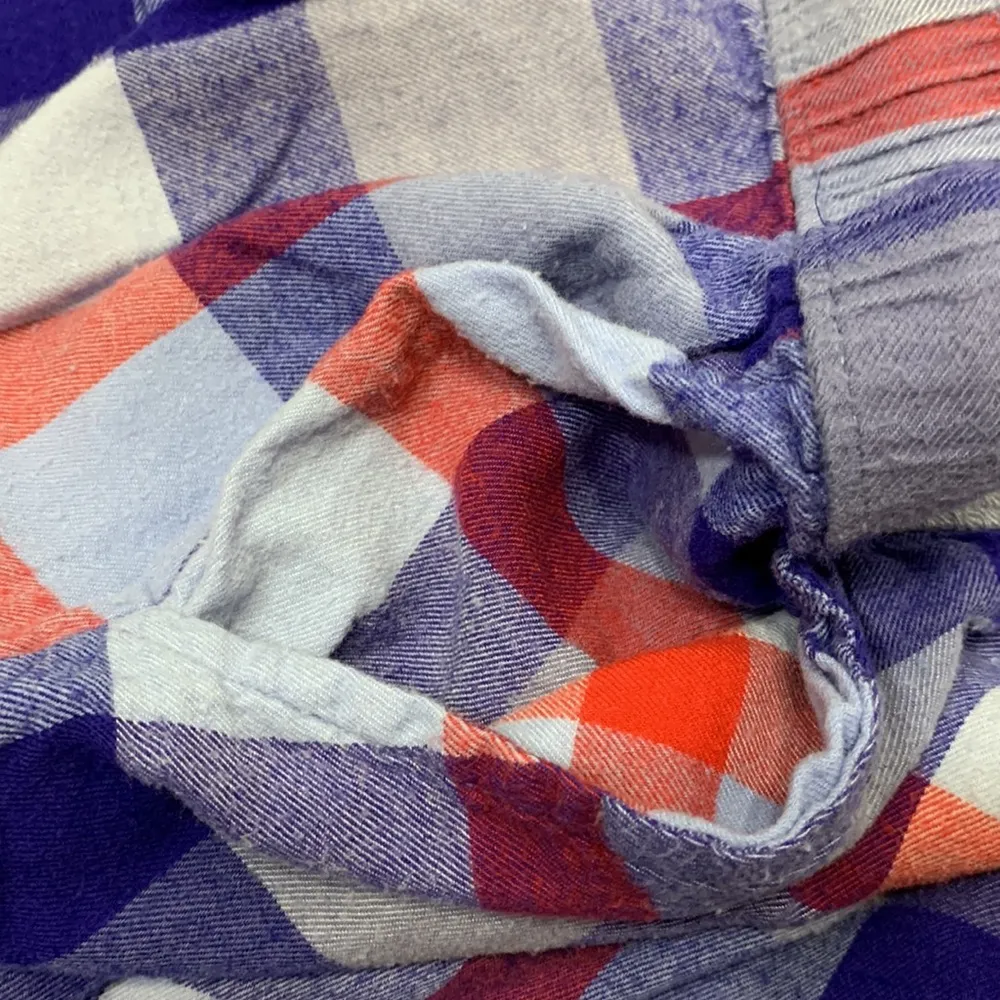 Flannel Plaid PJ Pants Blue, Red, and White Size Medium - Image 8