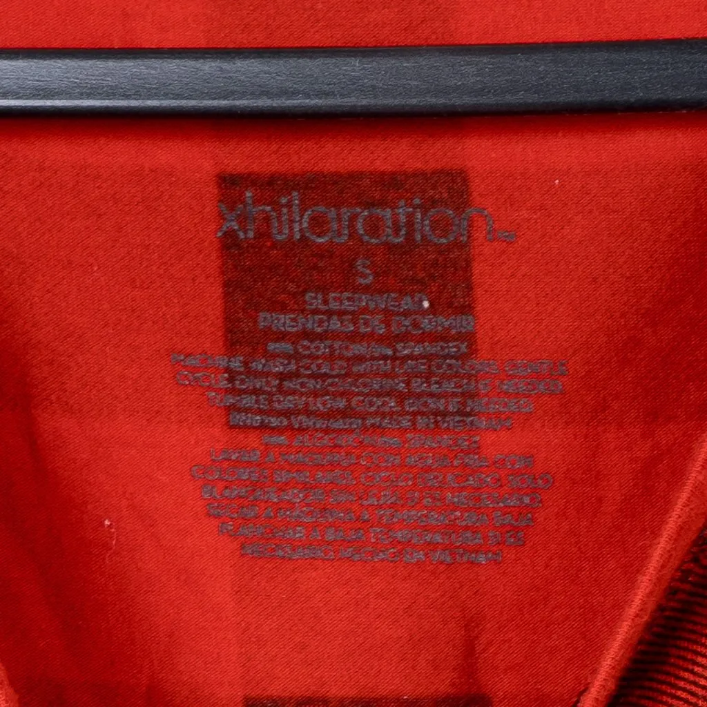 Xhilaration Nightgown S Womens Red Buffalo Plaid Long Sleeve Nightie Cotton - Image 5