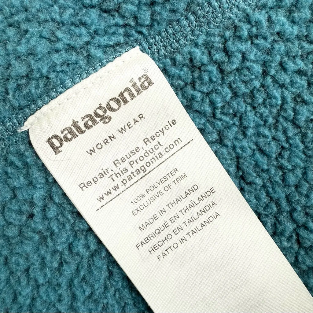 Patagonia Better Sweater 1/4 Zip Teal Blue Women’s Sz S - Image 11