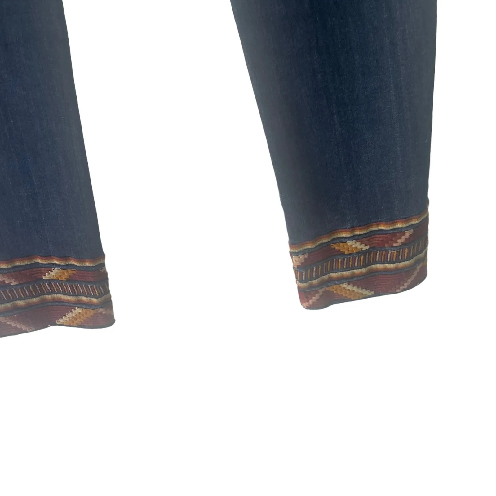 Driftwood‎ Women's Size 25 Colette Thread Embroidered Cropped Jeans - Image 7