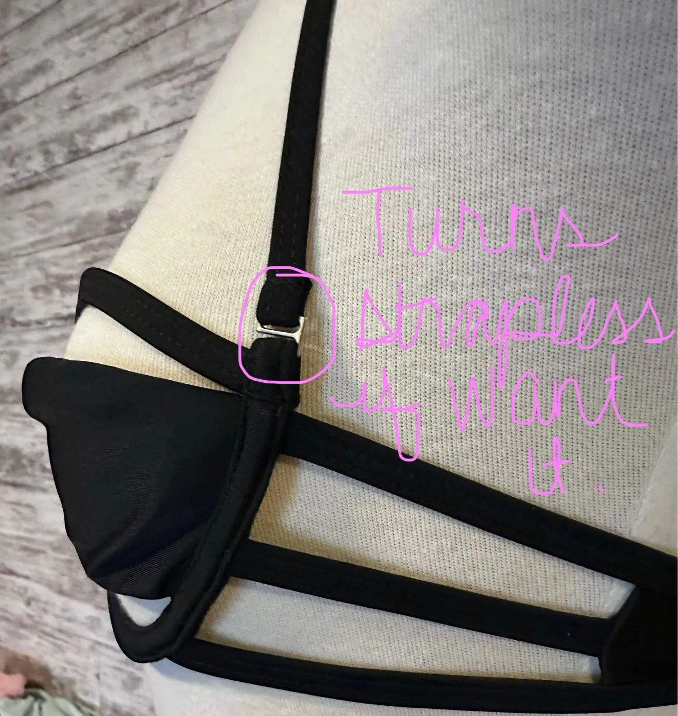 Three piece black bikini set - Image 5