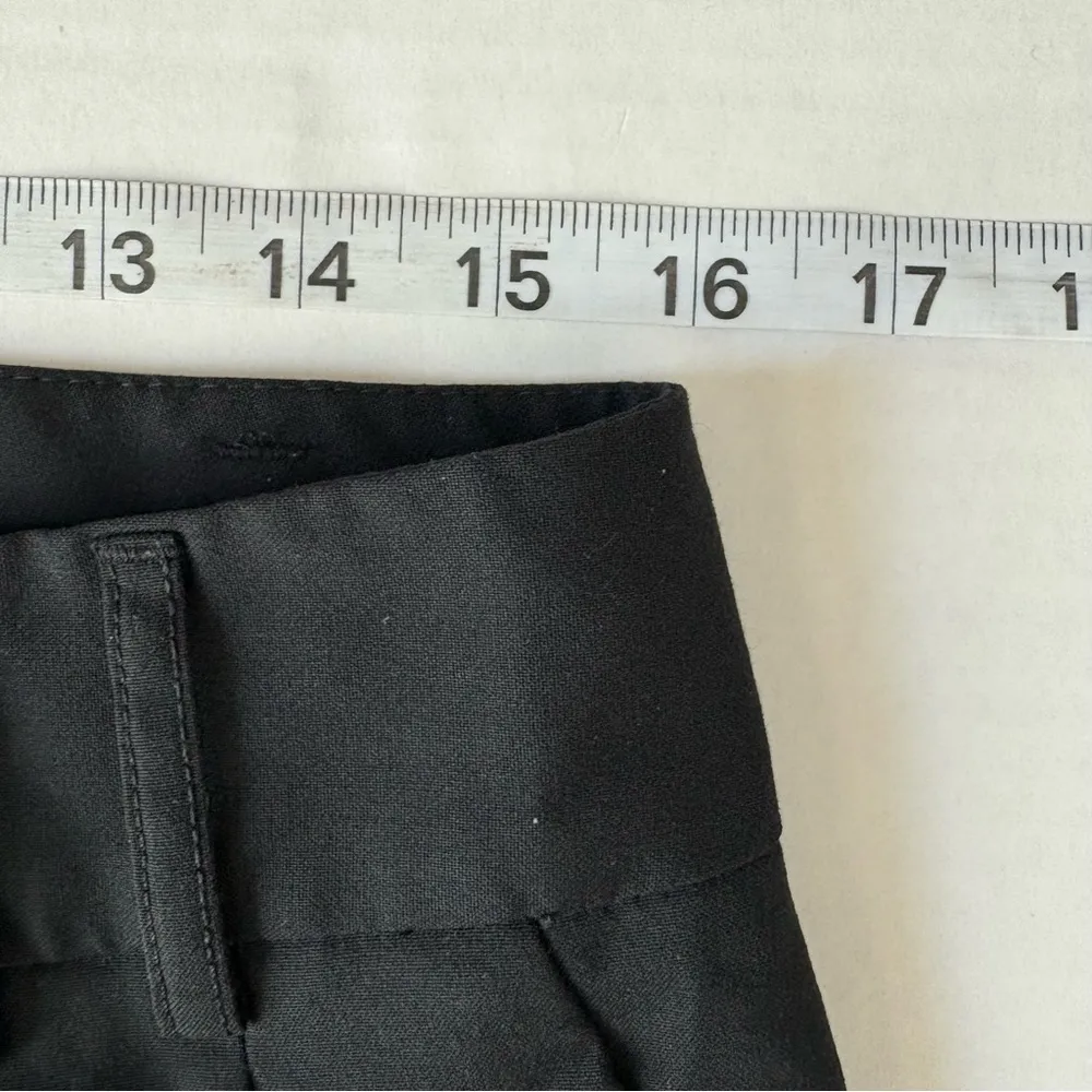 portfolio casual shorts black size 4 notch waist band cuffed hems - Image 9