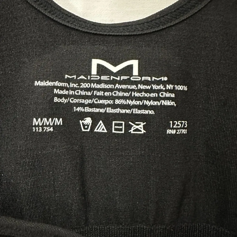 Maidenform Shapewear Tummy / Waist / Bottom Wear Your Own Bra Medium NWT Black - Image 3