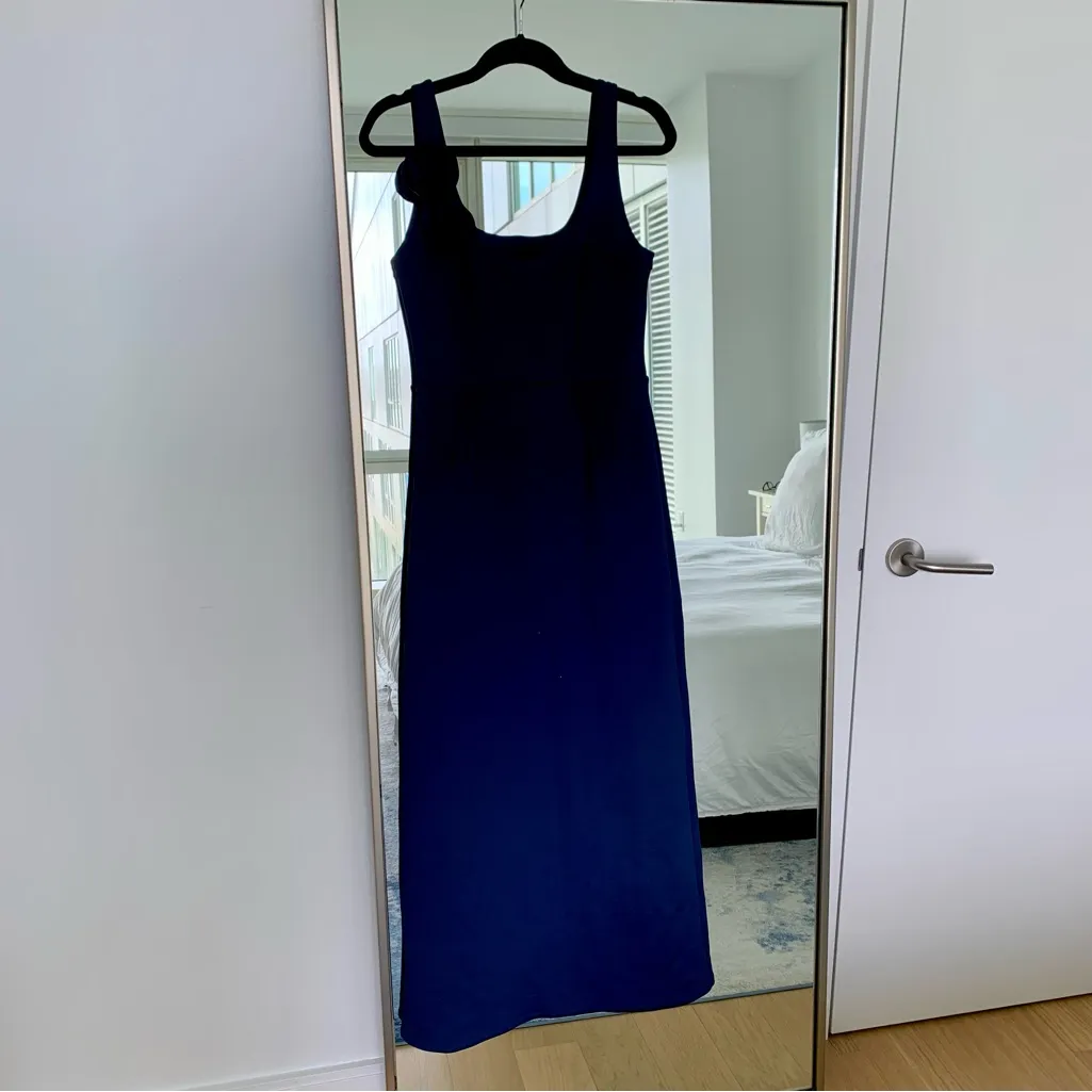 NWT Lilly Pulitzer Jade Rosette Detail Navy Maxi Dress - Image 2