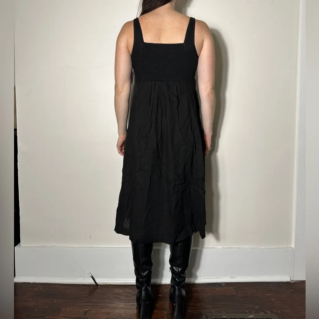 Old Navy Black Midi Dress Size Small Petite NWT - Image 2