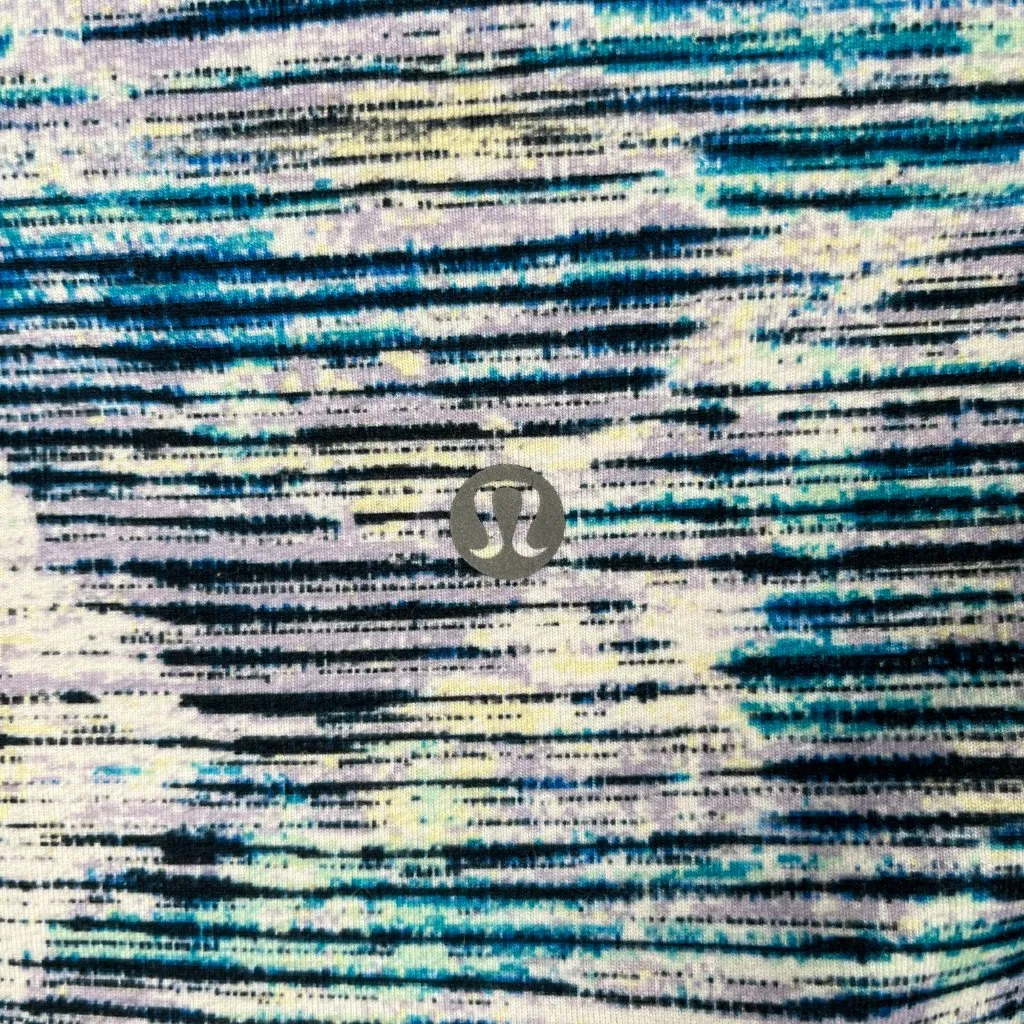 Lululemon Wunder Under Crop High-Rise Leggings Women's 8 Blurry Belle Multi Blue - Image 3