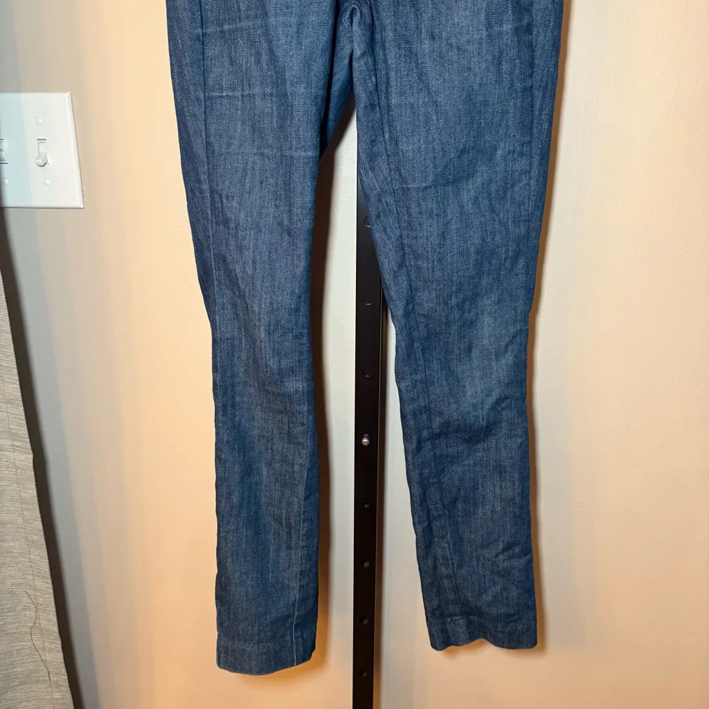 Rag & Bone Simone‎ Denim Pants Ankle Crop High Rise Stretch Size 2 - Image 5