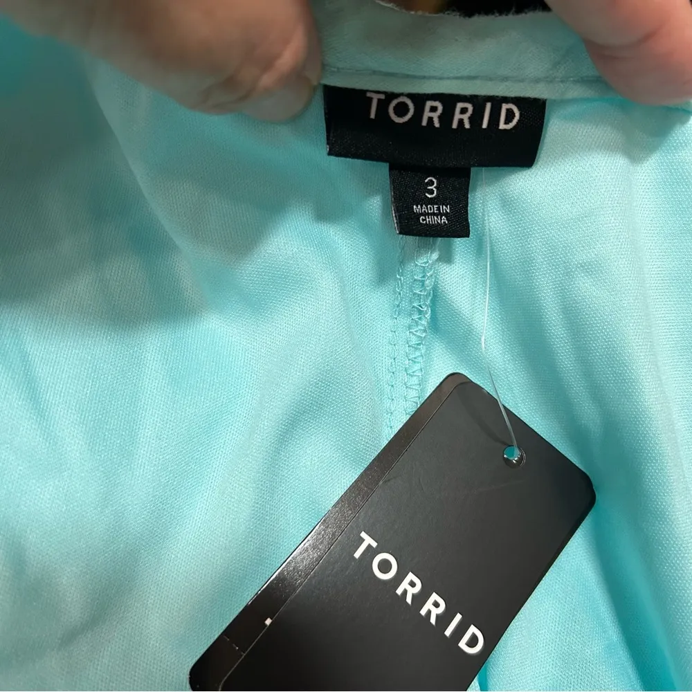 Torrid Midi Pucker Woven Trapeze Dress in Island Paradise - 3X - Image 4