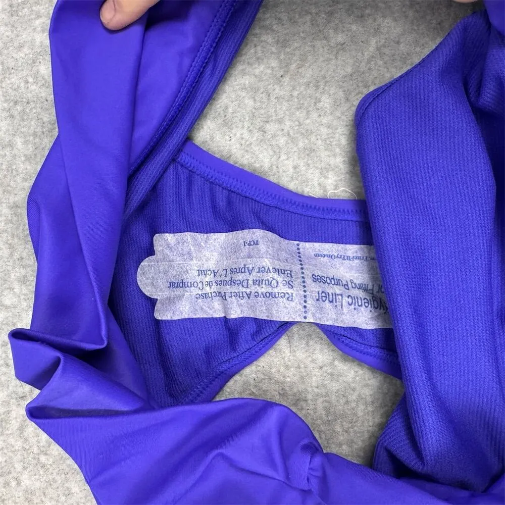 Catalina Women's Purple Swim Bottoms Size L Moderate Coverage Stylish Design NWT - Image 7