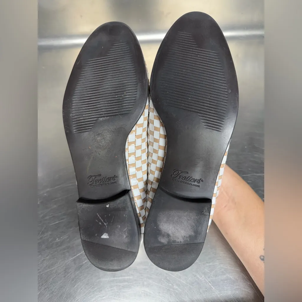 Trotters Liz Leather woven loafers size 9 White - Image 7