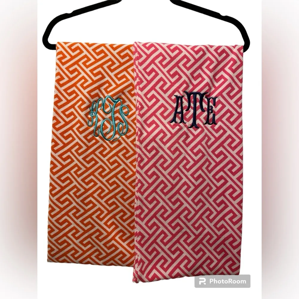 Set Of 2 WB Infinity Scarves OS Orange - Image 2