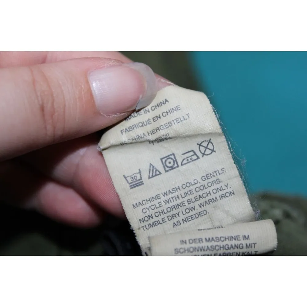 Womens J. Crew F9641 Army Green Cotton Ankle Zip Boyfriend Chino Pants Size 29P - Image 5