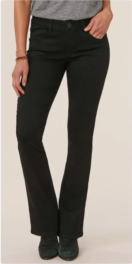 Democracy Itty Bitty Bootcut Jeans Black Petite Size 14P Ab Solution - Image 1