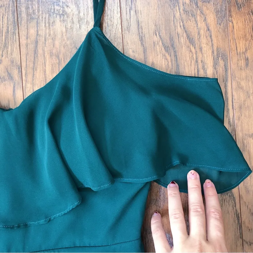 Birdy Grey • Jane Convertible Chiffon Dress bridesmaid formal Emerald green gown - Image 7