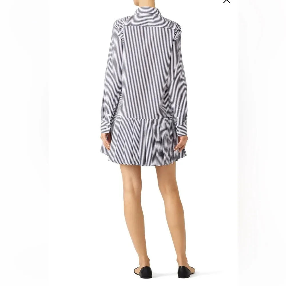 Equipment Blue Collar Striped Dress - Image 2