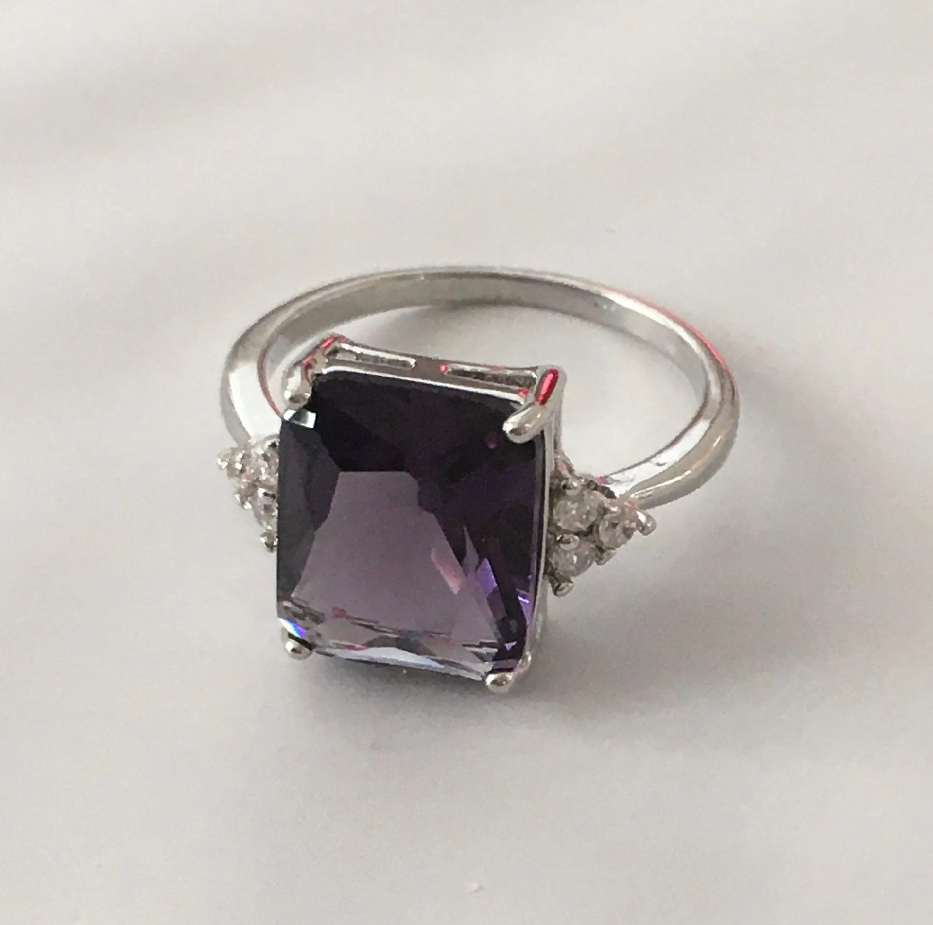 Purple Princess Ring, Size 9 - Image 2