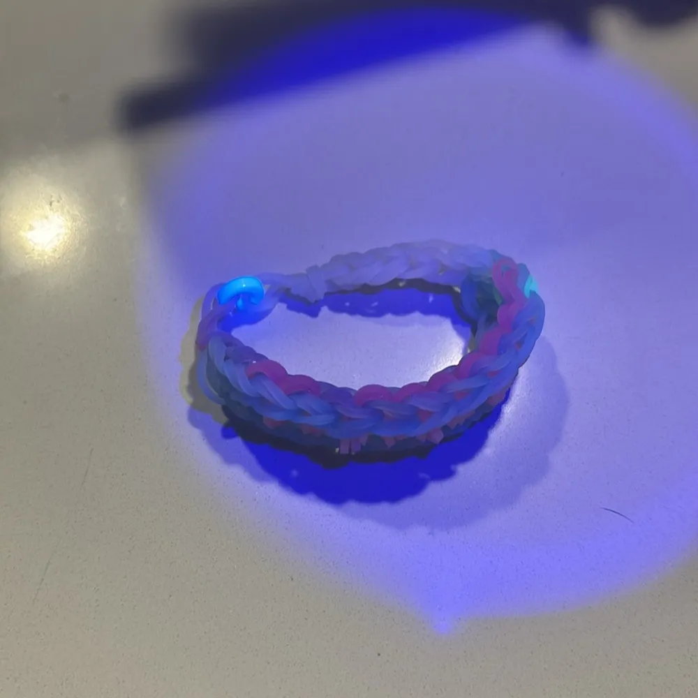 Rainbow loom 💜  handcrafted bracelet 💜 - Image 4