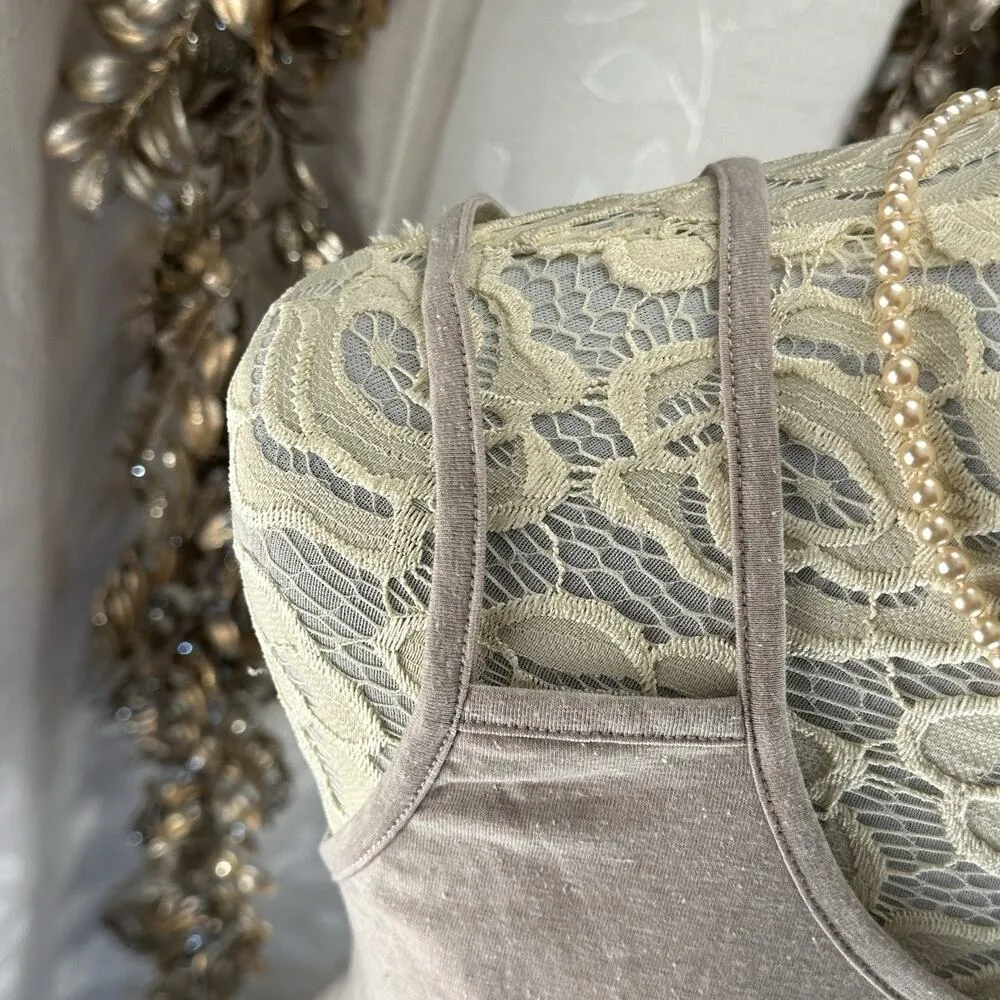 Culture Code Neutral Core Tank | Small‎ | Minimalist Casual Chic Twist Top Brown - Image 6