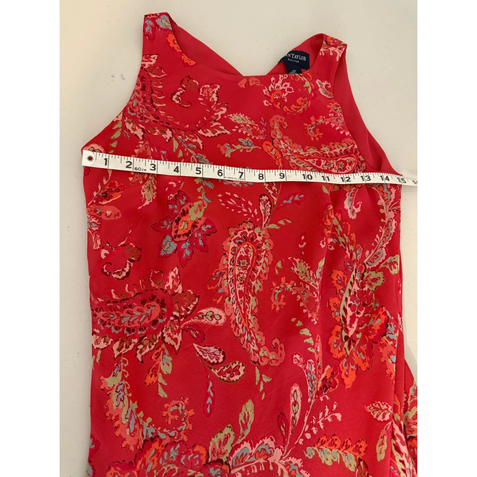 Vtg Vintage 90s Ann Taylor Pink Paisley 100% Silk Phoebe Buffay Maxi Dress 4P - Image 6