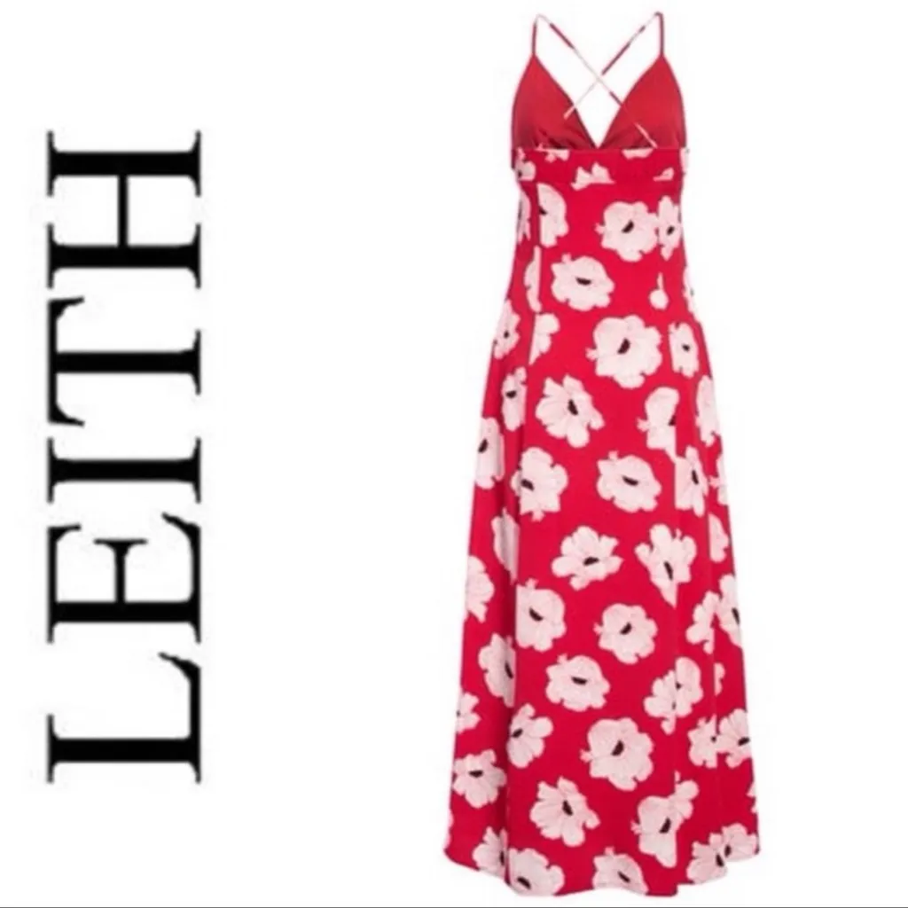 LEITH FLORAL MAXI SUNDRESS SPAGHETTI STRAPS NWT - Image 2