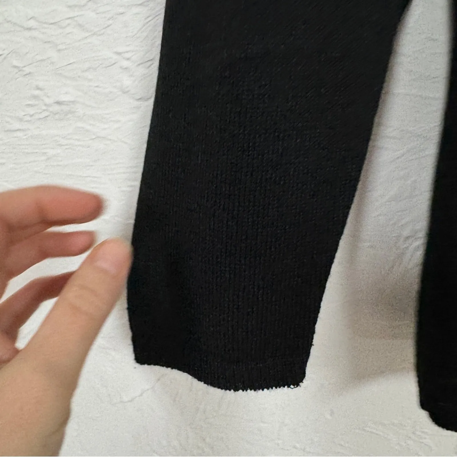 Vintage San Remo Black Full Zip Cardigan Sweater Womens M Preppy Luxury Academia Size M - Image 2