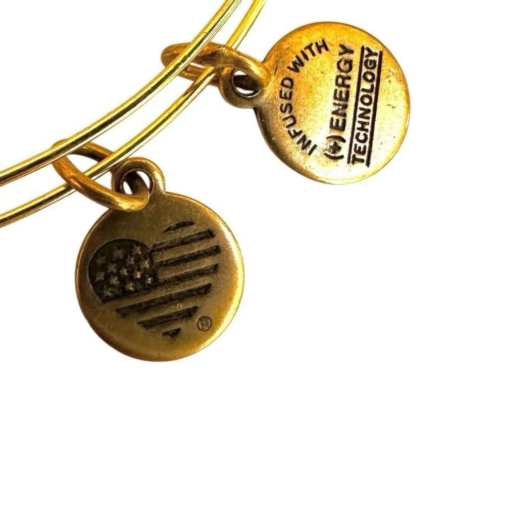 ALEX AND ANI red and gold tone beaded bracelet - Image 8