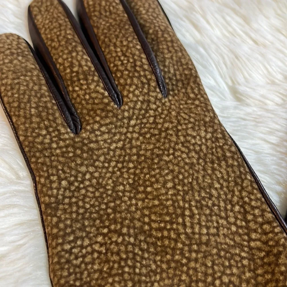 Portolano Leather Gloves Brown - Image 4
