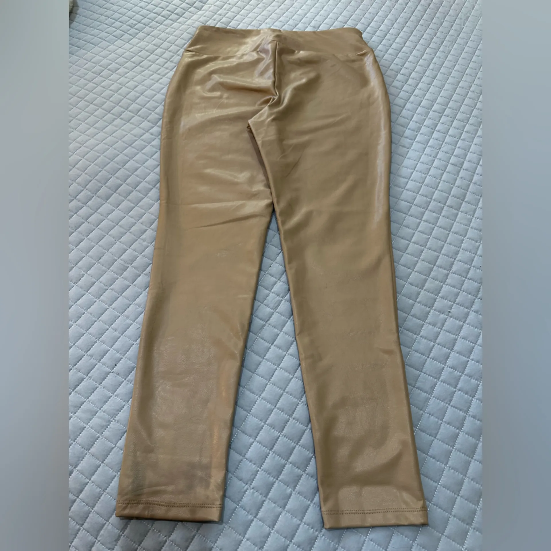 Kendall & Kylie Tan Faux Leather Leggings - Image 3