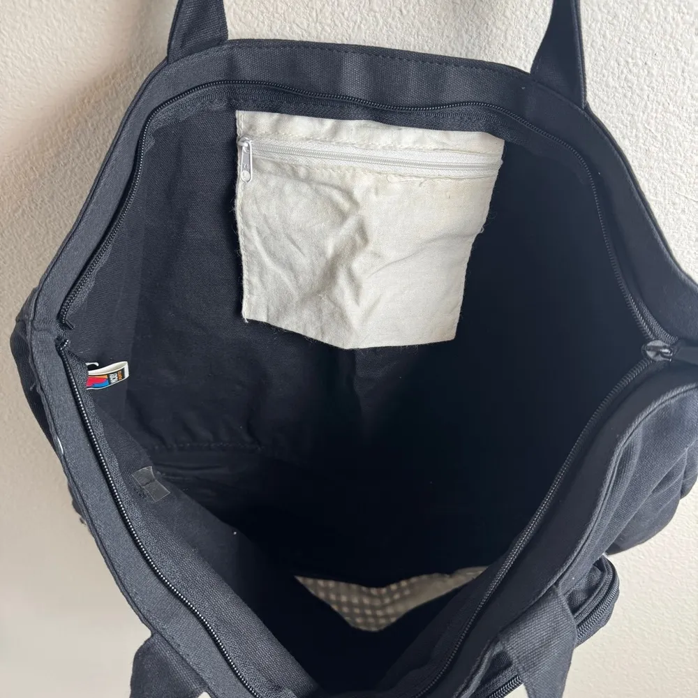 Vintage Mickey Unlimited Mickey Mouse Tote Black White Checkered Handbag Travel - Image 6